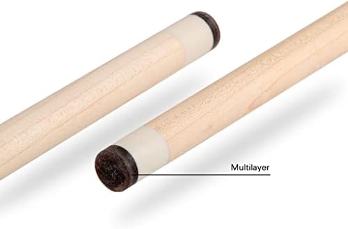 MHYFC Pool Cue Billiard Stick Stick Handmade Irish Linen Wrap 13mm Black Thunder Tip 18 Dentes Junta 147 cm Pool Cue Stick