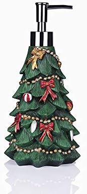 Dispensador de sabão/loção da árvore de Natal Greendisplay