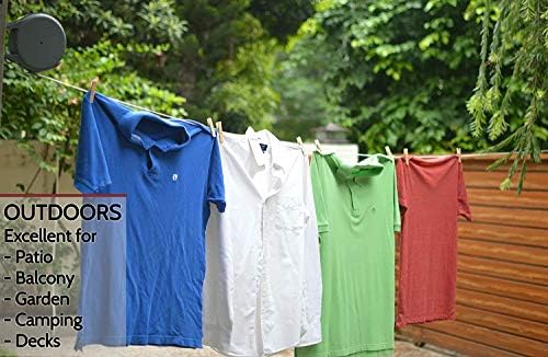 Rack de secagem de roupas Esuster, varal retrátil, rack de secagem de roupas individuais e externas de serviço pesado