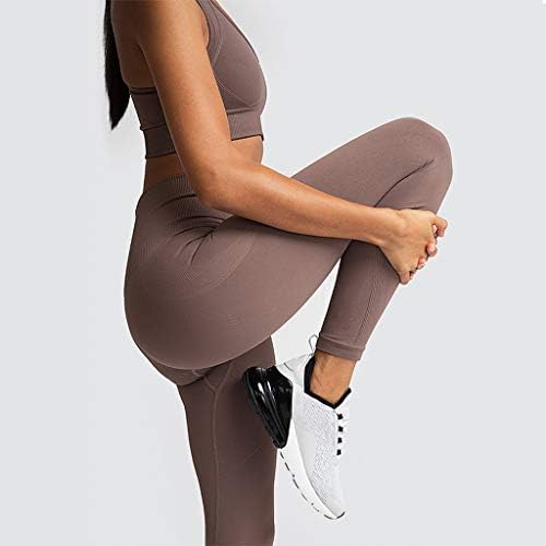 Manhong Sports Fitness Suit Yoga Running Color Color Feminino de cintura de cintura alta