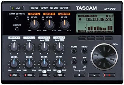 Tascam DP-006 de 6 faixas Digital PocketStudio Multi-Track Recorder de áudio