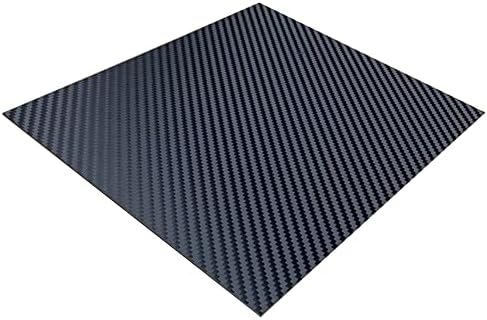 Baiwanlin Carbon Fiber Plate Teave laminado de alta dureza Tobeira fosca, 200 mm × 450mmThickness0.5mm1mm1.5mm2mm2.5mm3mm33.5mm4mm5mm, 5mm*200mm*450mm