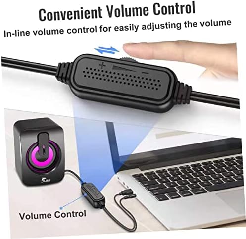 Solustre PC SoundBar 2 pares ferramentas de laptop Voice RGB Subwoofer Gaming USB- USB-USB OF LOUDSPEAKERS MINI SALANTES