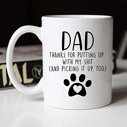 Younique Designs - Presentes do pai de cachorro para homens, caneca de café para cã