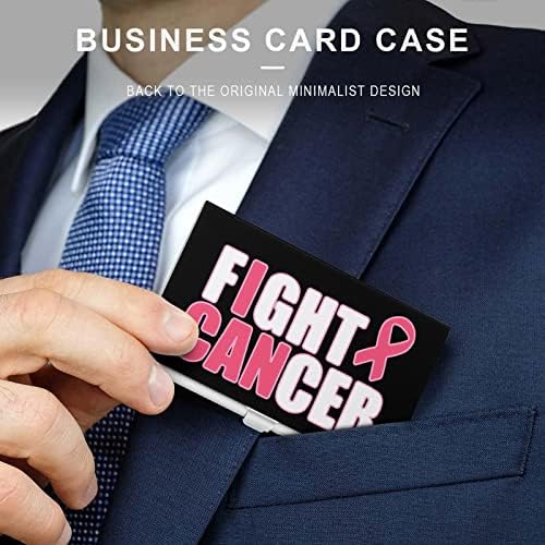 Luta contra o câncer engraçado Id Id Nome do Cartão de Caso Caso Organizador de Caixa de Proteção Glamshell For Men Mulheres