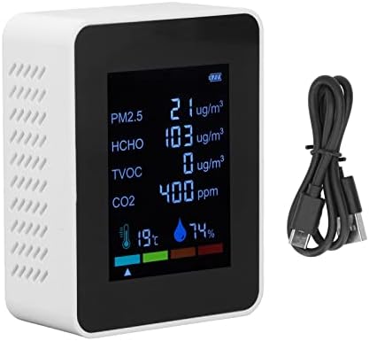 Monitor de CO2, testador de temperatura e umidade Monitorando em tempo real Alarme de calibração automática Audível para casas para academias