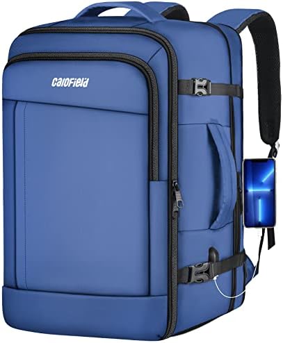 Mochila de viagem, 40L Flight aprovado por transporte de mochila, Backpack Expandível de Backpack Daypack Daypack