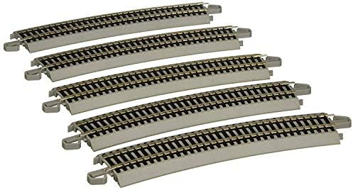 Bachmann Trains - Snap -Fit E -Z Track 26 ”Radius Curved Track - Nickel Silver Rail com Espanha Cinza - Escala Ho