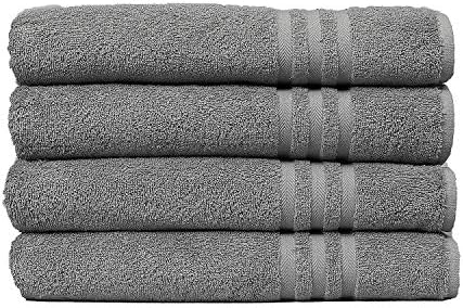 Toalhas ECO Toalhas algodão - toalhas de algodão para banheiro - conjunto de toalhas de 4 banheiros - toalhas de chuveiro,