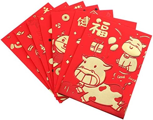 Soimiss Kids Wallet Kids Burse 2021 Pacotes vermelhos chineses Padrões de ouro Hongbao Red Envelopes Para Festival de Ano Novo