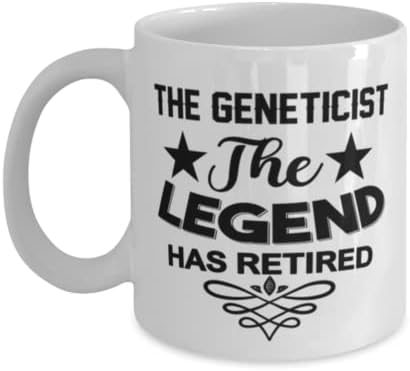 Caneca geneticista, a lenda se aposentou, idéias de presentes exclusivas para geneticistas, copo de chá de caneca de