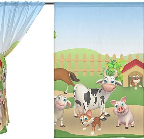 Top Carpenter 3D Animais de fazenda renderizados Semi cortinas semi-pula