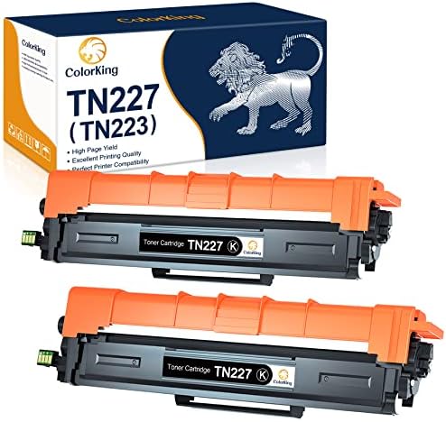 Substituição de cartucho de toner compatível com colorking para irmão TN227 TN227BK TN-227 TN223 TN223BK PARA MFC-L3750CDW HL-L3210CW