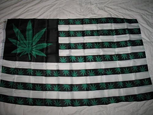 3x5 Marijuana Green 7 Point Weed USA Flag 3'x5 'Banner