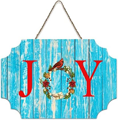 Placa rústica de madeira placa de natal grinaldura de alegria countryside madeira tábua de prancha de prancha decorações de