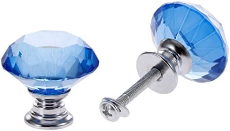 Vieue lida com 2 embalagem azul 30 mm em forma de diamante.