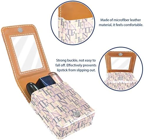 Caixa de batom de Oryuekan, bolsa de maquiagem portátil fofa bolsa cosmética, organizador de maquiagem do lipstick, carta