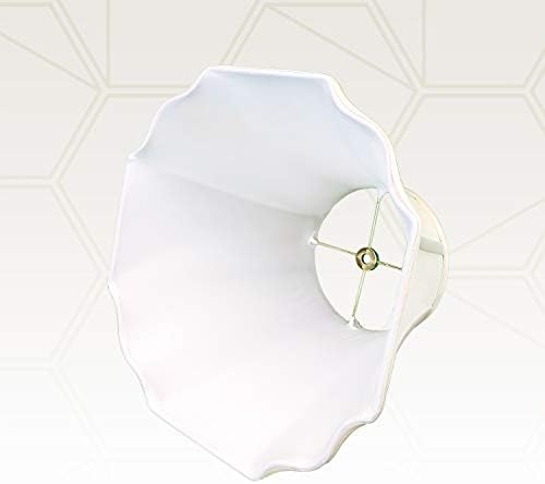 Royal Designs, Inc. Flare Bottom Exterior Canto de canto Basic Lamp Shade, BSO-701-14EG-2, 8 x 14 x 11, casca de ovo, conjunto de 2