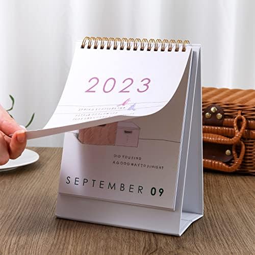 Calendário de mesa 2022-2023 - Calendário de desktop em pé de uso de desktop Uso até dezembro de 2023, calendário de mesa mensal de