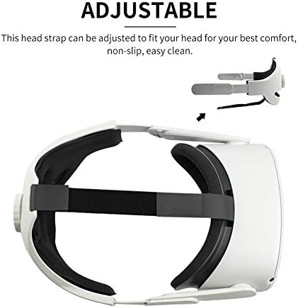 Just E Joy Travel Case e Strap Head Ajustável para Oculus Quest 2 VR Caixa de Armazenamento de Couro à prova de choques