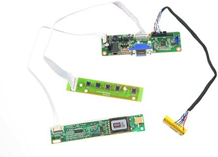 NJYTOUCH V.M70A Driver LVDS do controlador VGA para QD141X1LH01 QD141X1LH02 1024X768 Tela LCD