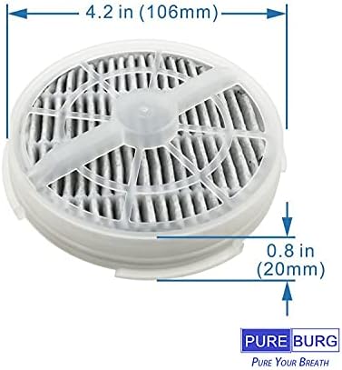 Pureburg 2-Pack Substituição 2-em 1 Filtros HEPA compatíveis com rigoglioso gl-2103 gl2103 Sy900s purificador de ar também compatível
