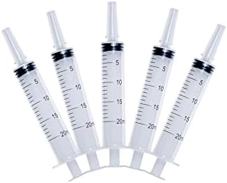 5 Ferramentas de seringa de medição de embalagem e 100pcs de pincel interdental descartável palito de dente