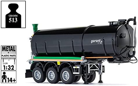 Wiking 77654 semitrailer de tanque, preto