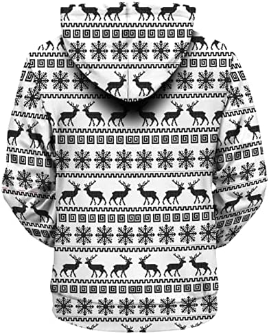 Narhbrg Christmas Feio Hoodies para mulheres, garotas adolescentes foficas impressão gráfica Tops Pullover Holiday