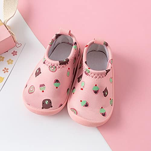 QVKARW Baby Sapatos para crianças pequenas solas macias Sapatos de pano de solas leves para crianças Crianças desenhos animados