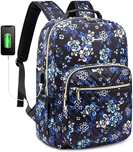 Backpack de laptop LoveVook para mulheres 15,6 polegadas, bolsa de mochila de viagem para mulheres bonitas, bolsa de computador de