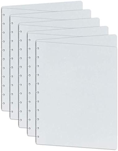 Onze discos tamanho da carta Black Discbound Notebook Capas poli