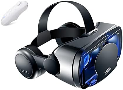 Headset VR para e Android Phones 3D Virtual Reality Glasses com óculos de fone de ouvido sem fio para filmes e jogos IMAX com