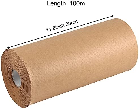 HAKZEON 11,8 polegadas x 328 pés de papel de embalagem de lapidação de favo