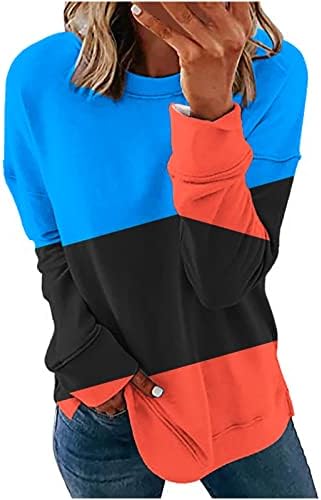 Moletom de Sween Caso de inverno Roupas de cor Pullover para mulheres camisas casuais Moda de manga comprida Túnicas da moda