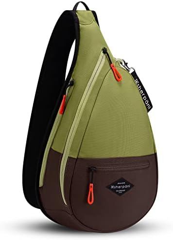 Sherpani Esprit, bolsa de estilingue de nylon, saco de esteira de ombro, mochila de tipóia crossbody para mulheres, bolsa de viagem,