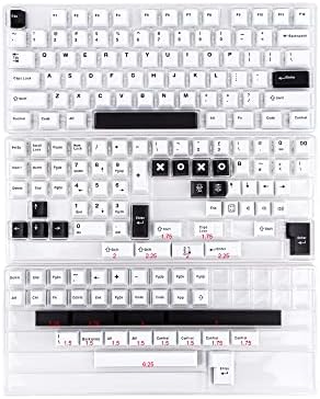 BOWJIAN 172 TELAS CHERRY Perfil Múltipla CAPS de combinação, Kit de chave de chave de injeção dupla ABS para 60%, 75%, 80%, 85%, teclados de layout de ANSI ANSI e teclados de layout ISO