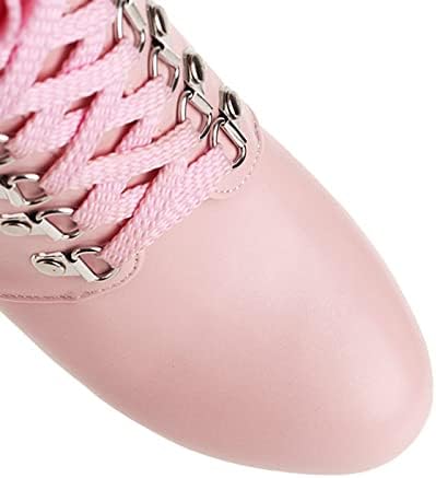 Botas de plataforma para mulheres, botas de tornozelo de moda feminina