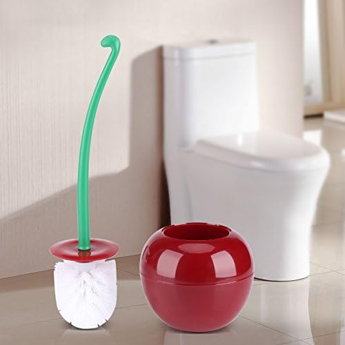 Pincel de vaso sanitário, limpeza de formato de cereja Toliet Brusht Standing Standing Stand Lavatator Bathroom Tool