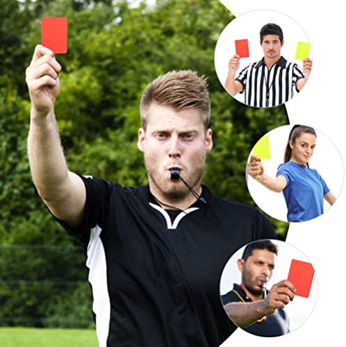 Cartões de árbitros de futebol de futebol de 10pcs 10pcs esportes cartões amarelos de cartas de cartas de pênalti de atraso