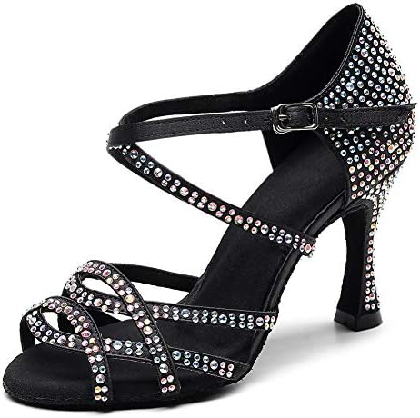 Sapatos de dança latina para mulheres de gangues Sapatos de dança de dança de baile de salão de salão profissional Sapatos de dança