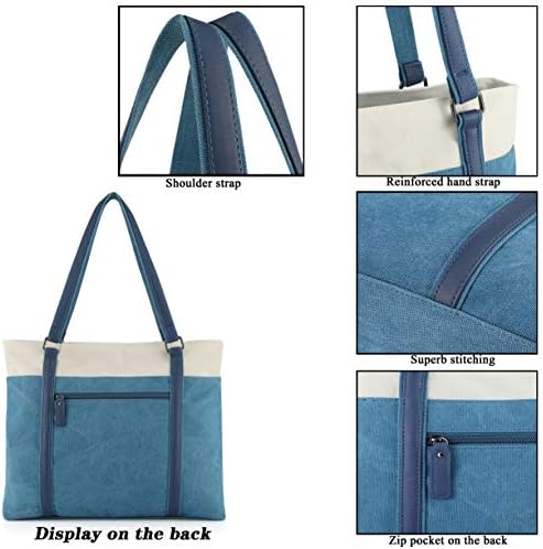 Weargoo Trabalho sacos de bolsas para mulheres para mulheres 15,6 polegadas de tela grande laptop bolsa de bolsa de bolsa de ombro