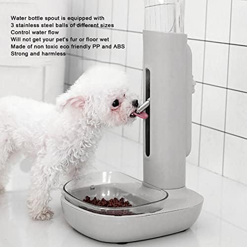 Dispensador de água parada para animais de estimação, estação de água automática destacável com altura ajustável, alimentador
