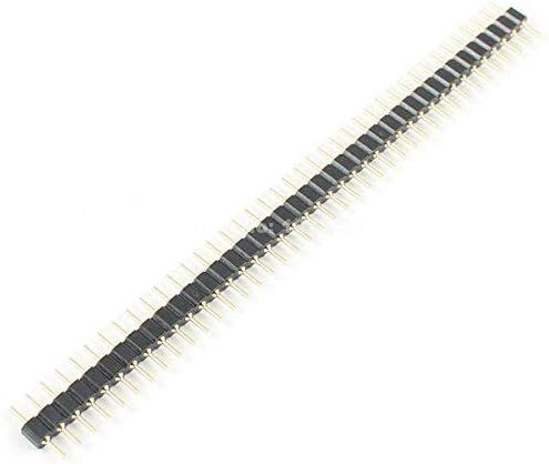 Davitu Equipamentos elétricos Supplimentos - 100 PCs Pitada de 2,54 mm 40 machos redondos 1x40 pino linha única liner tira de cabeçalho
