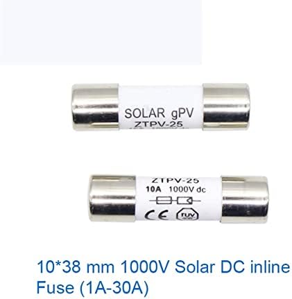 5pcs Solar em linha fusível conector 20a MP 1000 V DC Male para fêmea PV FUSE