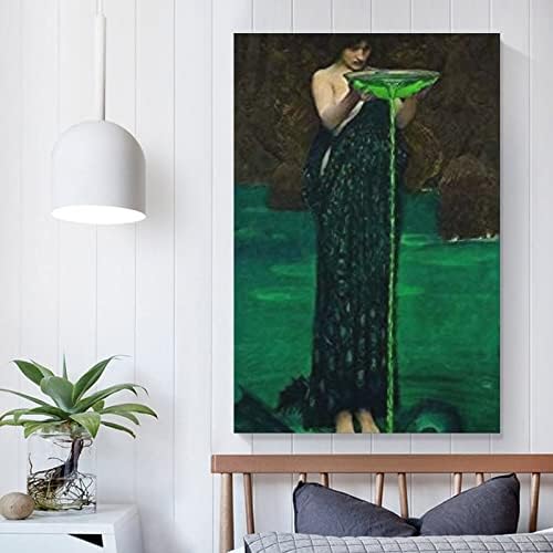 Circe Invidiosa por John William Waterhouse Pintura Imagem Arte Impressão de Tela Decoração de Wall Poster Canvas Print