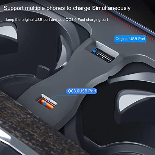 Carregador de carro sem fio ZCHAN ajustado para BMW X5 2020-2019 /x6 2020,15W Painel de carregamento sem fio, porta de carregamento QC3.0, para vários telefones, montagem no carregador de carros sem fio para BMW x5 /x6 Aplicar a todos os telefones Qi