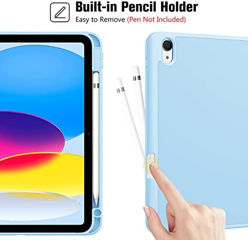 Procase iPad 10th Gen Slim Case 2022 Pacote com iPad 10th Gen 10.9 2022 Case Soft TPU