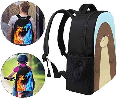 ALAZA OTTER Backpack Casual Mochila Viagem à prova d'água Daypack School Bag