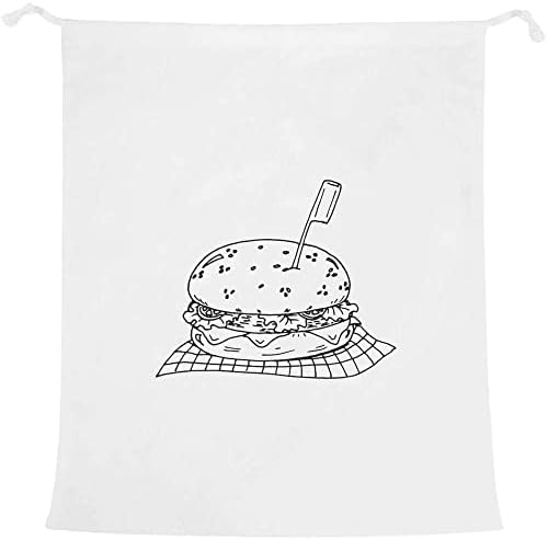 Azeeda 'hambúrguer' lavanderia/bolsa de lavagem/armazenamento